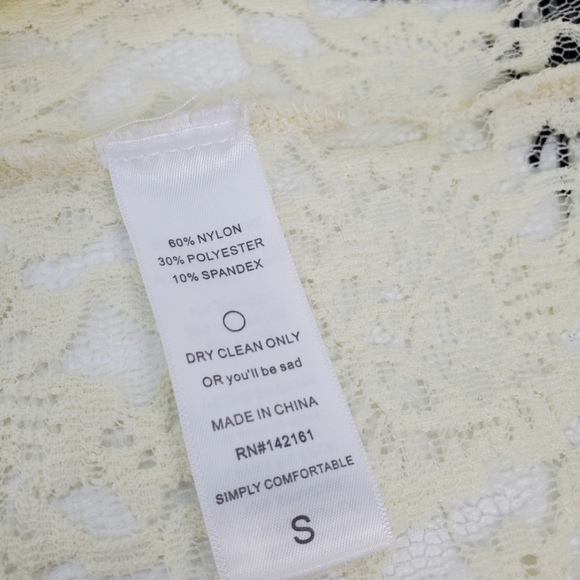 Lularoe Lace Coverup Kimono Duster With Black Fringe - Picture 7 of 9